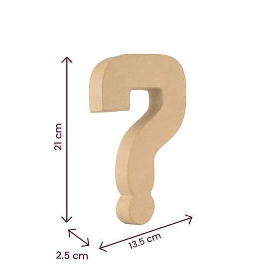 Mache Question Mark 20cm image number 5