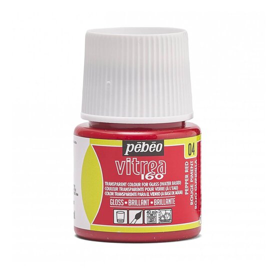 Pebeo Indian Red Vitrea 160 Paint 45ml image number 1