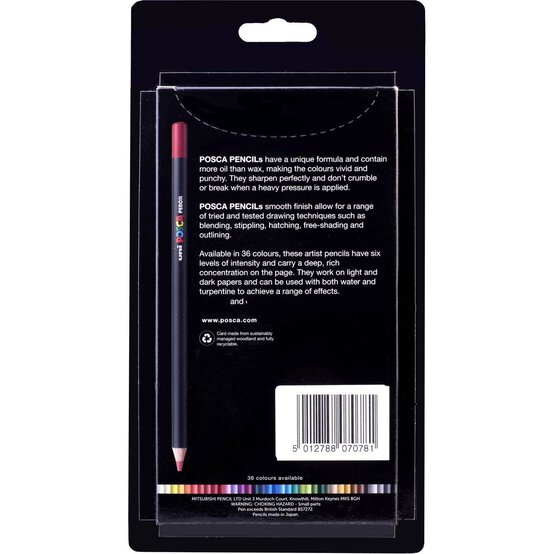 Uni-ball Posca Spectrum Artist Pencils 12 Pack image number 9