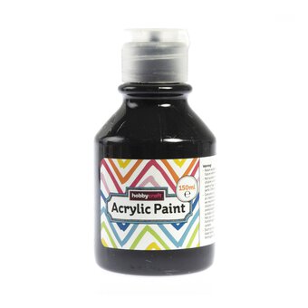 Kids&rsquo; Black Acrylic Paint 150ml