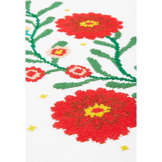 FREE PATTERN DMC Peonies Cross Stitch 0188 image number 5