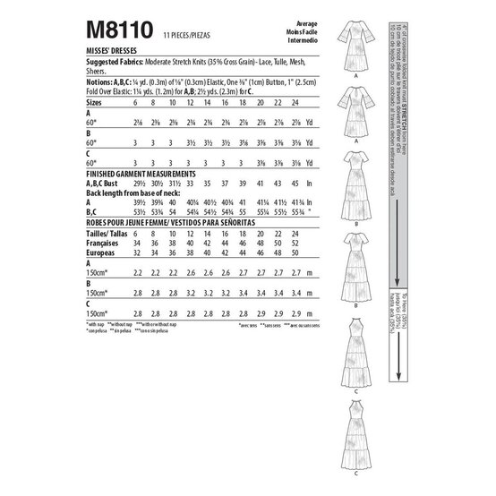 McCall&rsquo;s Journee Dress Sewing Pattern M8110 (16-24) image number 2