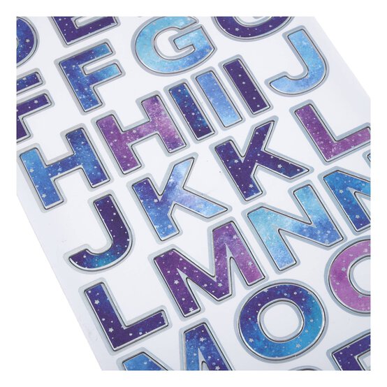Mystical Alphabet Chipboard Stickers 82 Pieces image number 2