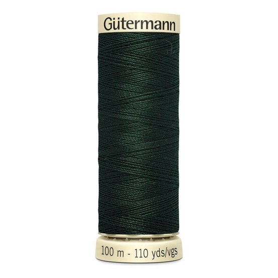 Gutermann Green Sew All Thread 100m (472) image number 1
