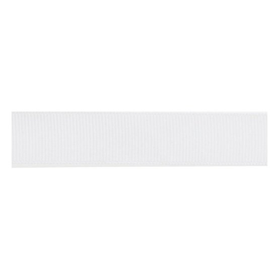 White Grosgrain Ribbon 15mm x 5m image number 2