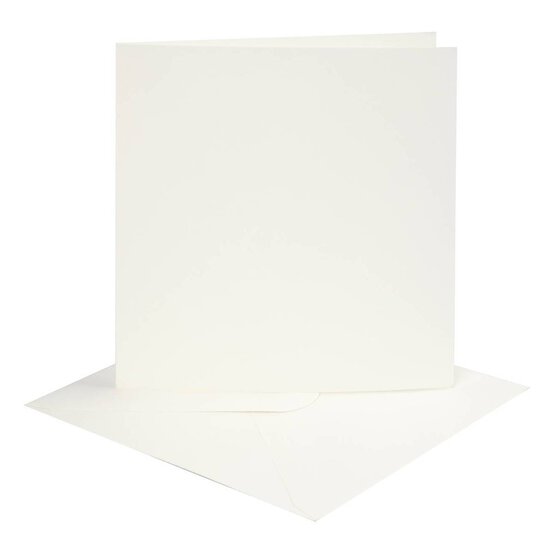 Off White Cards  6 x 6 Inches 4 Pack image number 1