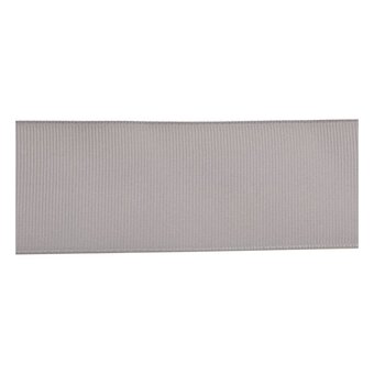 Grey Grosgrain Ribbon 38mm x 5m
