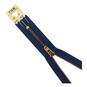 YKK Dark Blue Brass Jeans Zip 15cm image number 1
