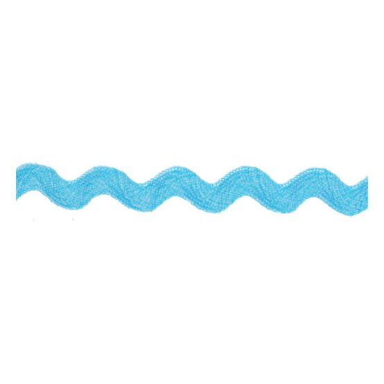 Sky Blue Ric Rac Ribbon 6mm x 4m image number 2
