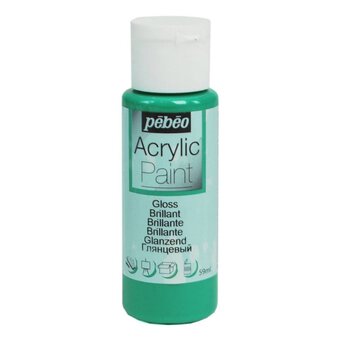 Pebeo Foliage Green Gloss Acrylic Craft Paint 59ml