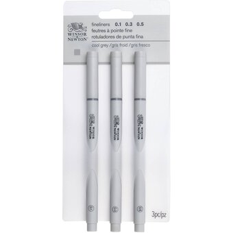 Winsor & Newton Cool Grey Fineliners 3 Pack