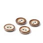 Hemline Brown Basic Knitwear Button 4 Pack image number 1