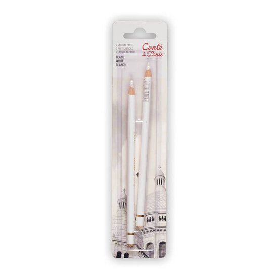 Conte a Paris White Pastel Pencils 2 Pack image number 1