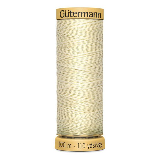 Gutermann Cream Cotton Thread 100m (919) image number 1