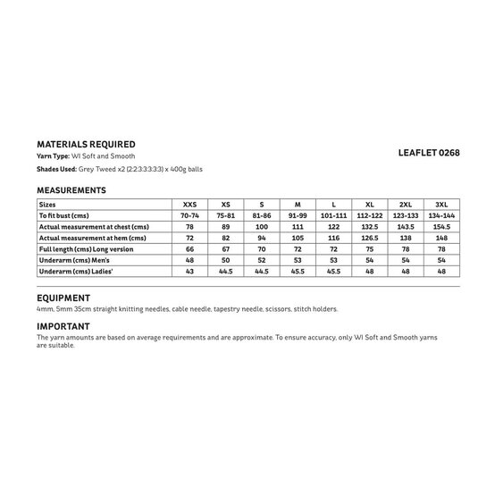 Knitcraft Great Outdoors Jumper Digital Pattern 0268 image number 3