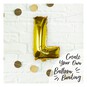 Large Pick And Mix Gold Foil Letter L Balloon image number 2