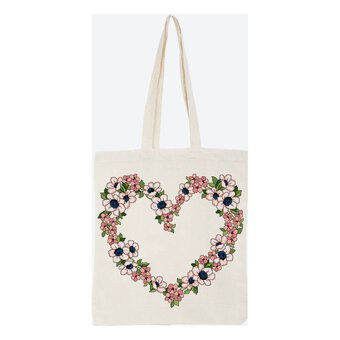 FREE PATTERN DMC Floral Heart Cross Stitch 0157
