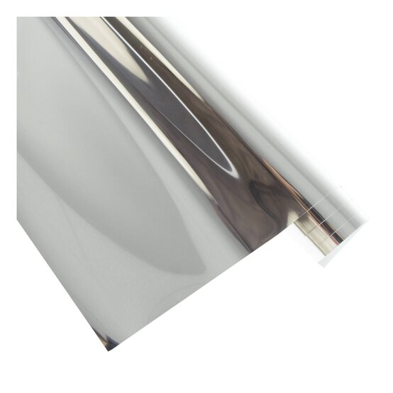 Metallic Silver PU Iron-On Vinyl 12 x 24 Inches image number 3
