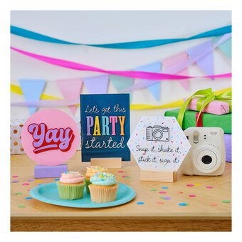 Clear Rectangle Acrylic Table Sign 20cm