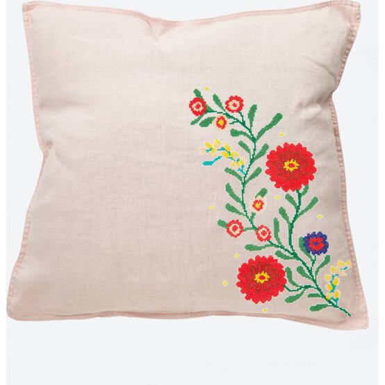 FREE PATTERN DMC Peonies Cross Stitch 0188 image number 4