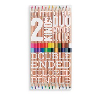 Double-Ended Coloured Pencils 12 Pack