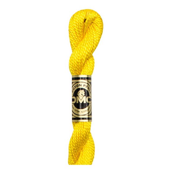 DMC Yellow Pearl Cotton Thread Size 5 25m (444) image number 1