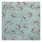 Blue Floral Dot Polycotton Fabric by the Metre image number 2