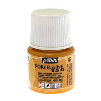Pebeo Marseille Yellow Porcelaine 150 Paint 45ml
