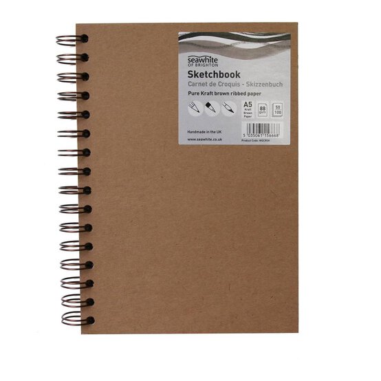 Seawhite A5 Portrait Eco Kraft Sketchbook image number 1