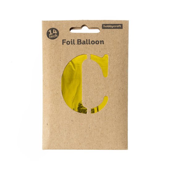 Gold Foil Letter C Balloon image number 3