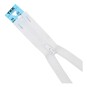 YKK White Nylon Open End Zip 56cm image number 1