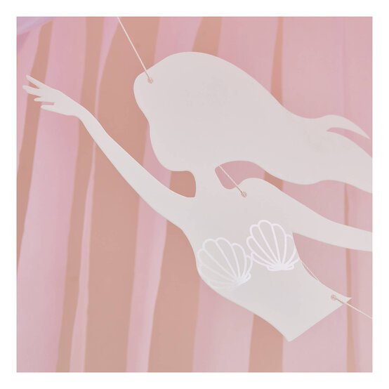 Ginger Ray Pink and Iridescent Shell Tassel Garland 2m image number 3