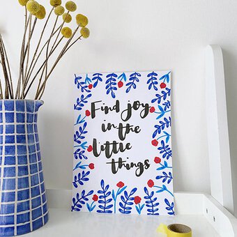 How to Make a Motivational Print