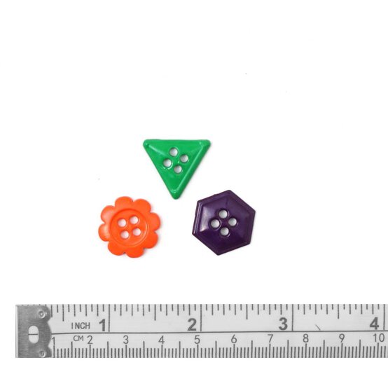 Trimits Primary Colour Geometry Buttons 20g image number 3