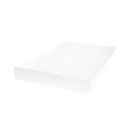 White Premium Hammered Card A4 100 Pack image number 3