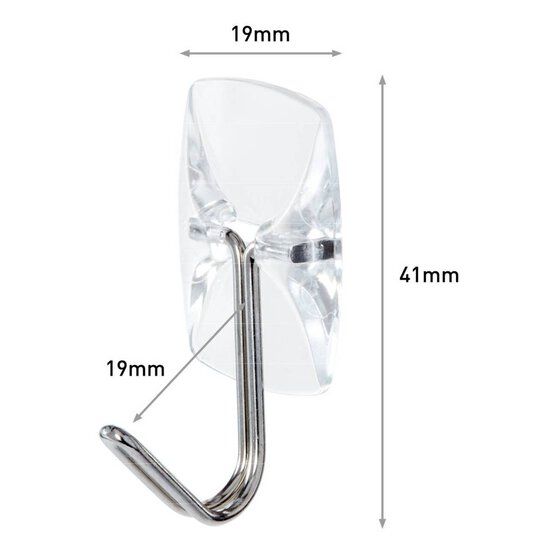 Command Small Clear Utensil Hooks 3 Pack image number 2