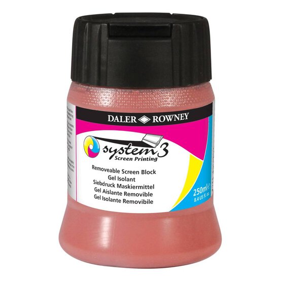 Daler-Rowney System3 Screen Printing Removable Screen Block 250ml image number 1