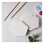 Unglazed Ceramic Hexagon Coasters 4 Pack image number 1