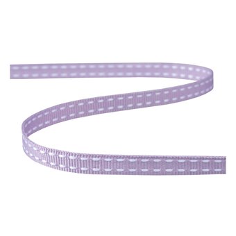 Lavender Grosgrain Running Stitch Ribbon 6mm x 5m