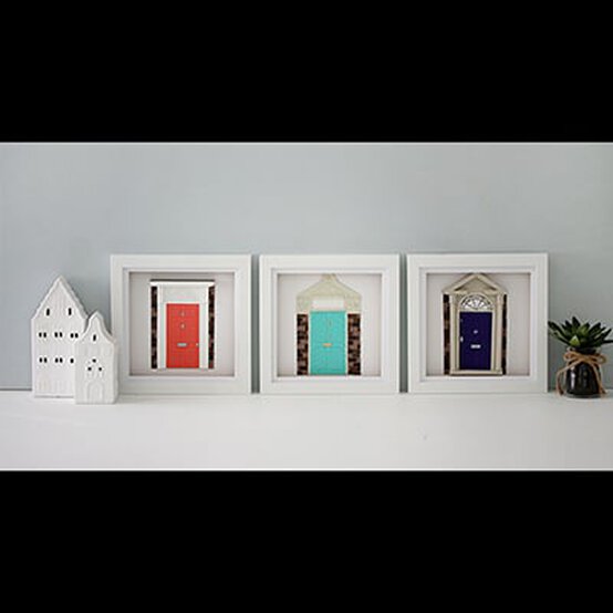 How to Make a Paper Cut Front Door Box Frame image number 1
