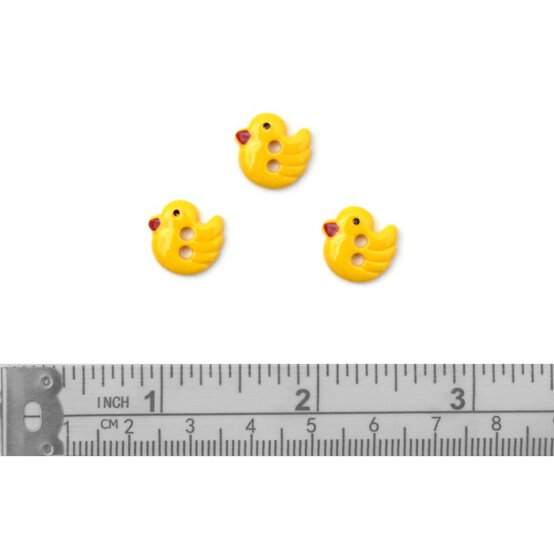 Trimits Yellow Duck Novelty Buttons 8 Pieces image number 3