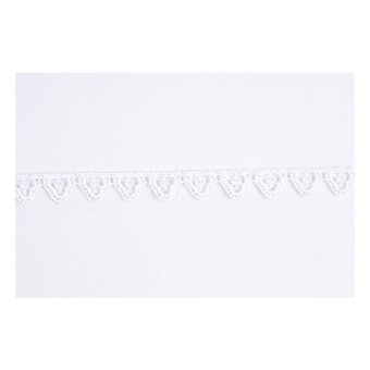 White Clover Guipure Lace Trim by the Metre