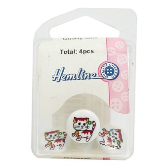 Hemline Assorted Novelty Children's Button 4 Pack