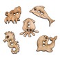 Trimits Wooden Sealife Buttons 5 Pieces image number 1