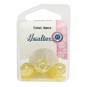 Hemline Yellow Basic Scalloped Edge Button 9 Pack image number 2