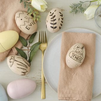 How to Make Pyrography Easter Eggs