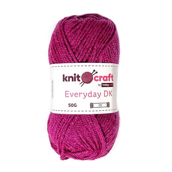 Knitcraft Magenta Everyday DK Yarn 50g