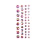 Pale Pink Iridescent Adhesive Gems 42 Pack image number 2