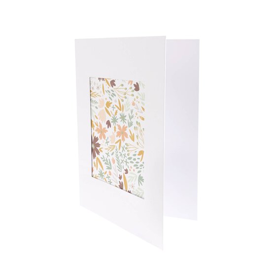 White Rectangle Aperture Cards  A5 10 Pack image number 2