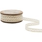 Cream Cotton Lace Ribbon 9mm x 5m image number 3